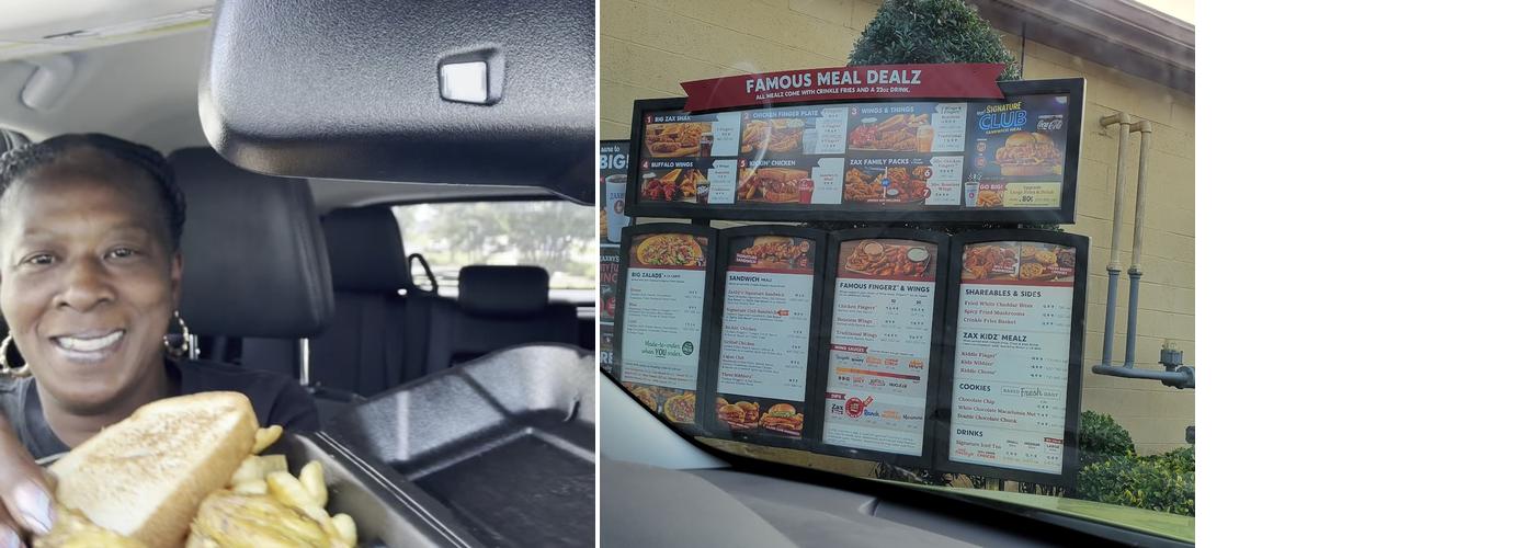 Zaxby's Chicken Fingers & Buffalo Wings Menu