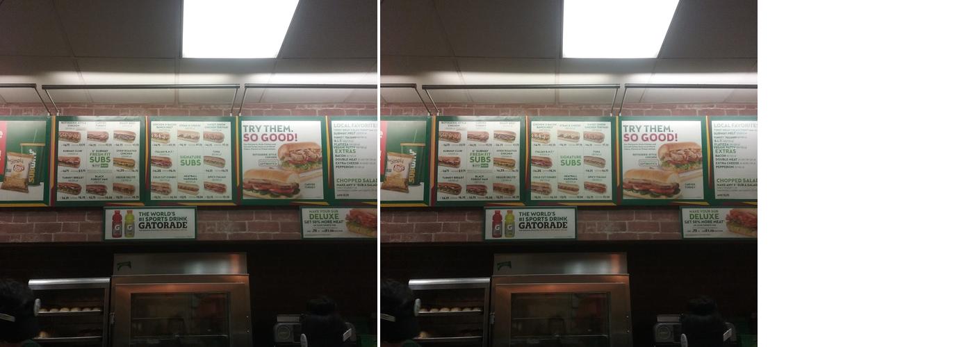 Subway Menu