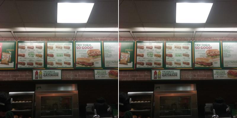 Subway Menu