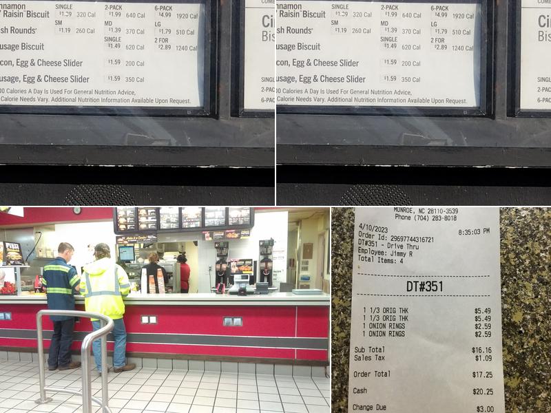 Hardee’s Menu