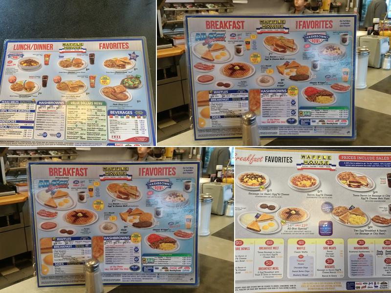 Waffle House Menu