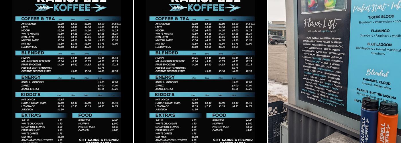 Kalispell Koffee Menu