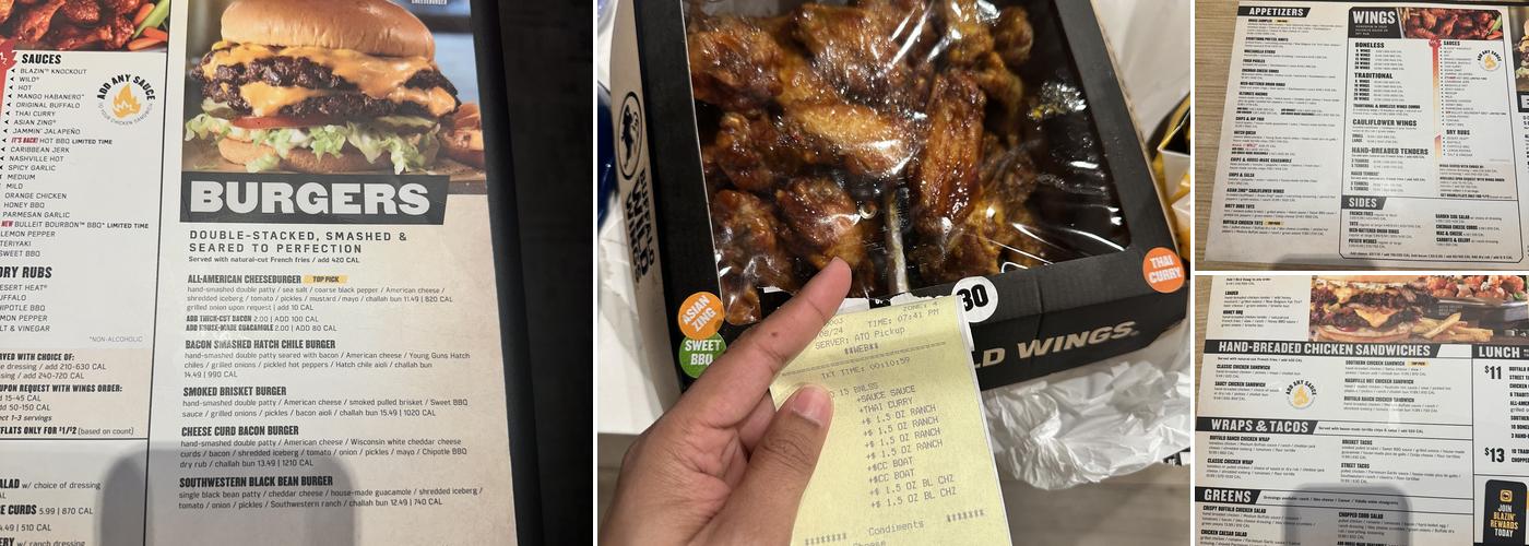 Buffalo Wild Wings Menu