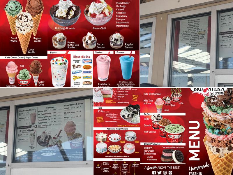 Bruster's Real Ice Cream Menu