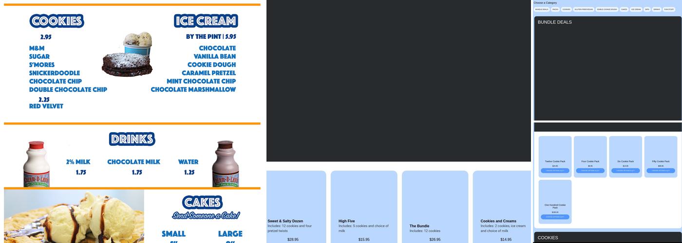 Cookie Munchers Menu