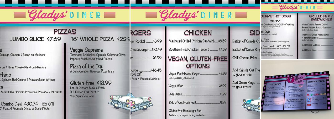 Minnie Mae's Sweets Shop Menu