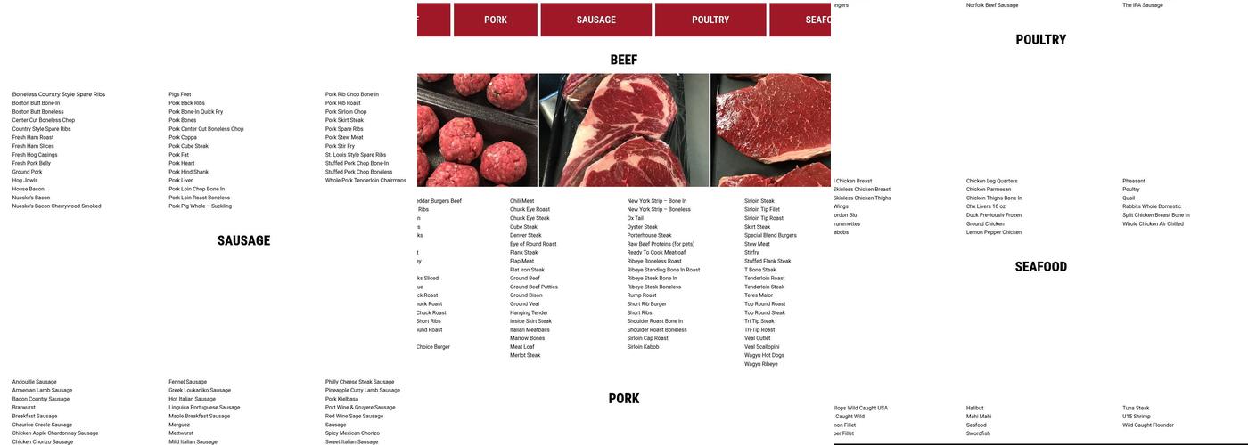 Olde Towne Butcher Menu