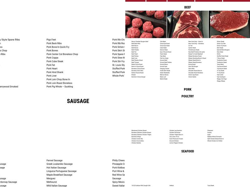 Olde Towne Butcher Menu