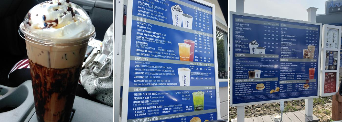 Aroma Joe's Coffee Menu