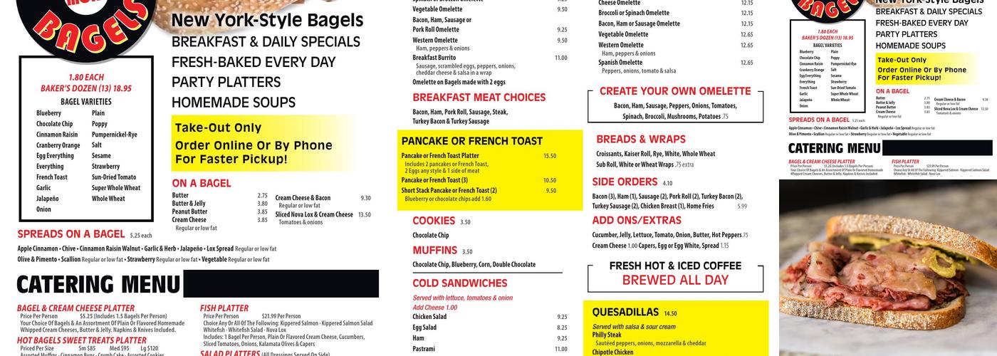 Hot Bagels & More- 9414 Ventnor Ave Menu