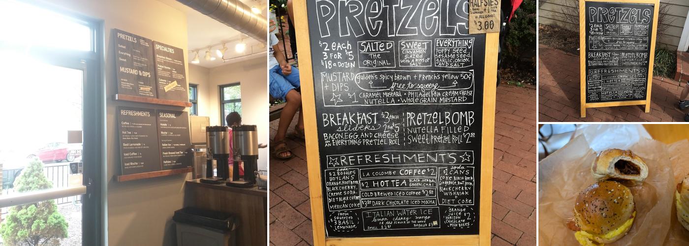 The Pretzel Bakery Menu