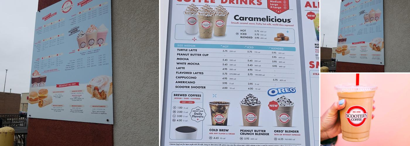 Scooter's Coffee Menu