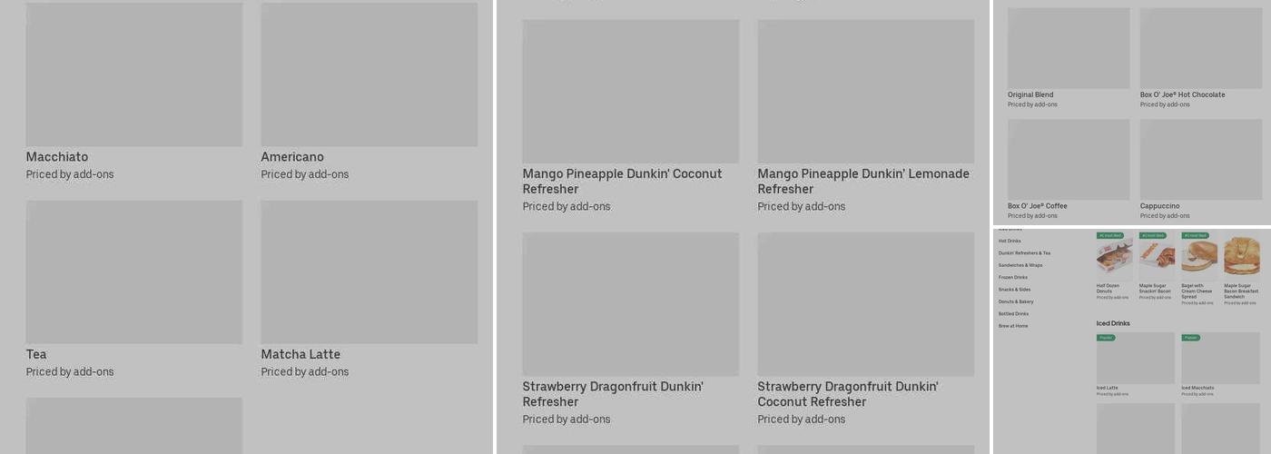 Dunkin' Menu