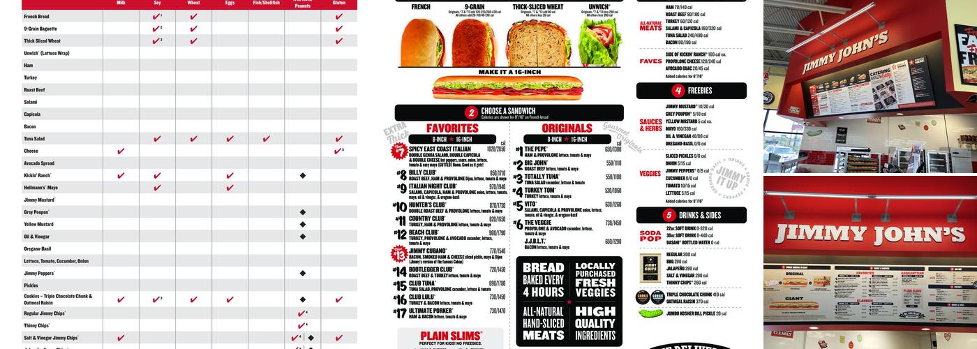 Jimmy John's Menu