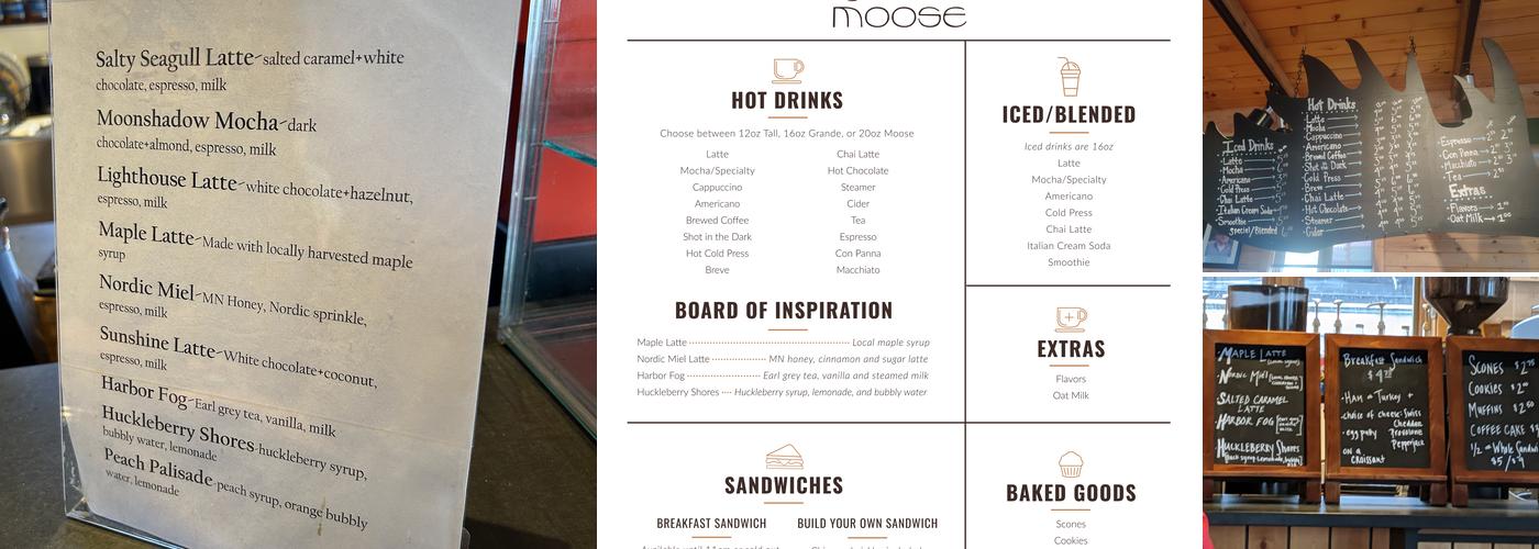 Java Moose Espresso Cafe Menu