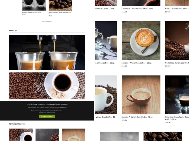 Paradise Bay Coffee Shop, Inc. Menu