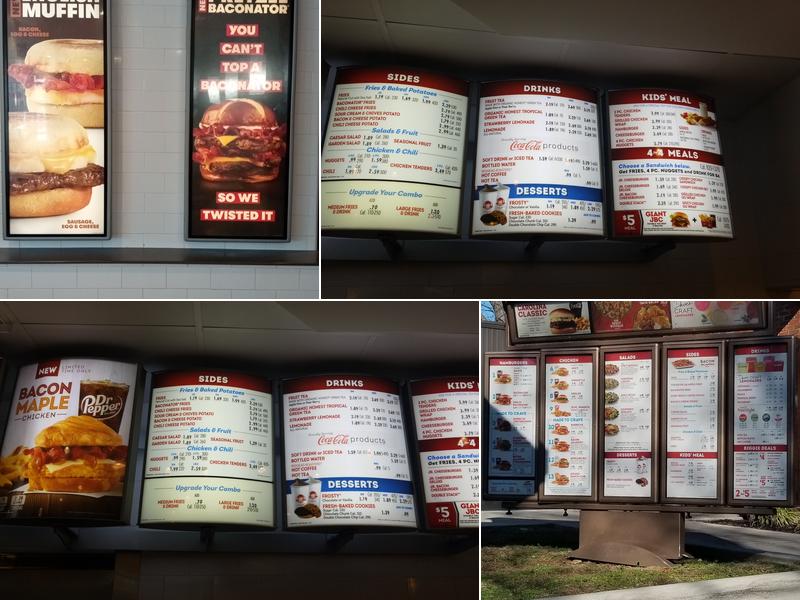 Wendy's Menu
