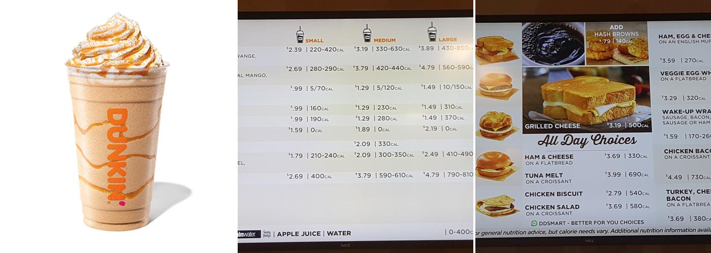Dunkin' Menu