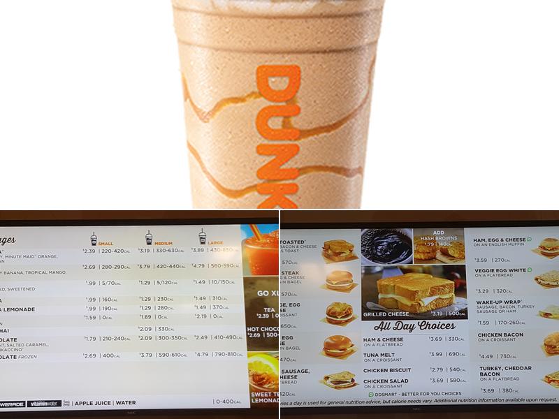 Dunkin' Menu