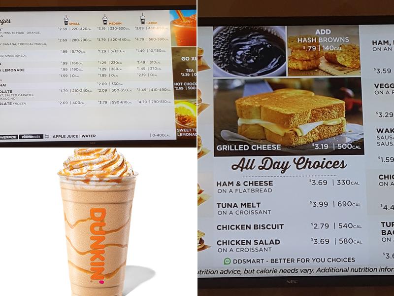 Dunkin' Menu