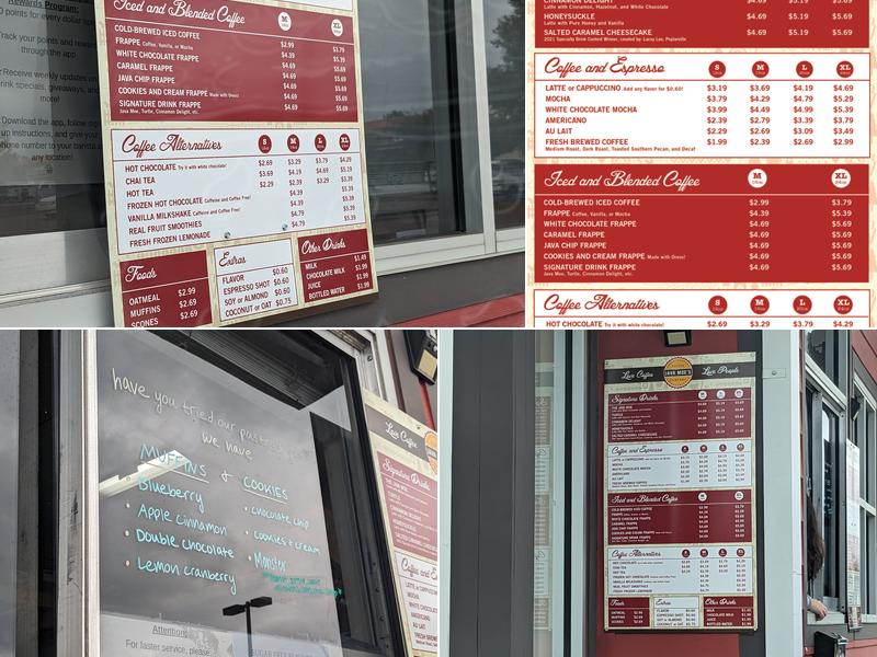 Java Moe's Coffee Company Menu