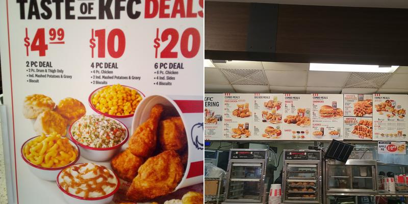 KFC Menu