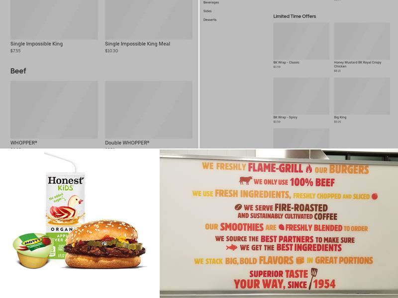 Burger King Menu