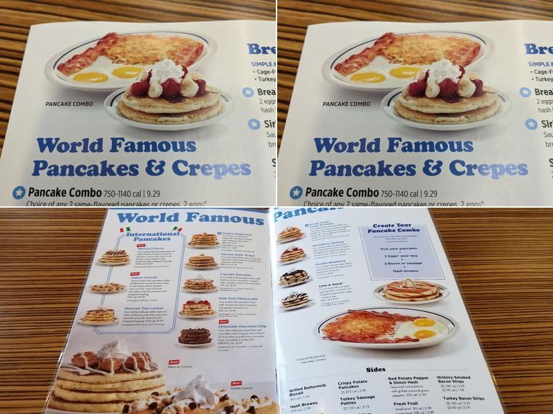 IHOP Menu