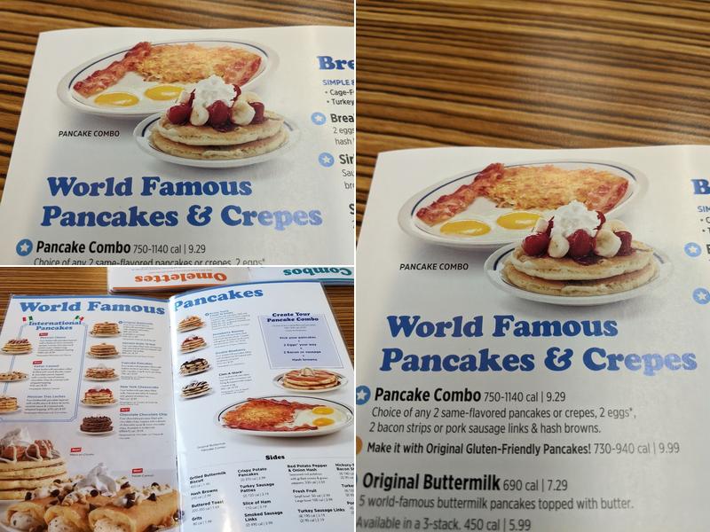 IHOP Menu
