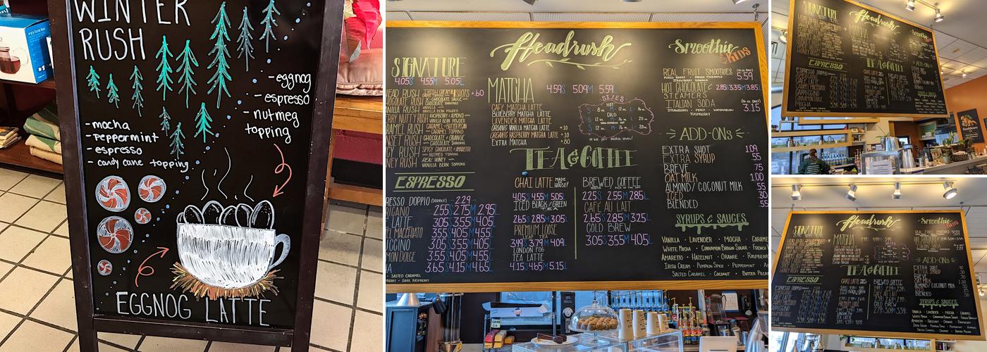 Headrush Roasters Menu