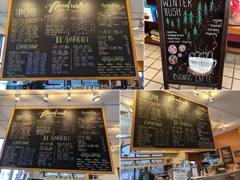 Headrush Roasters Menu