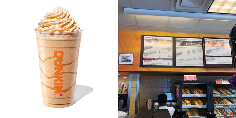 Dunkin' Menu
