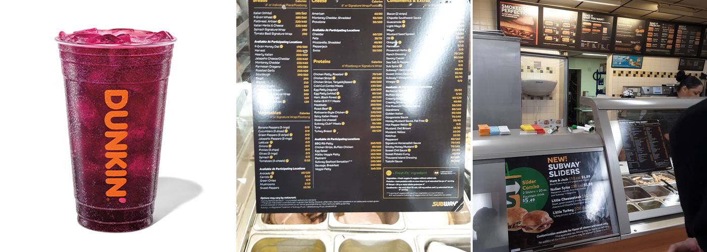 Dunkin' Menu