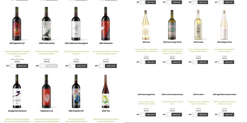 Flying Leap Vineyards & Distillery (Winery Estate - Elgin, AZ) Menu