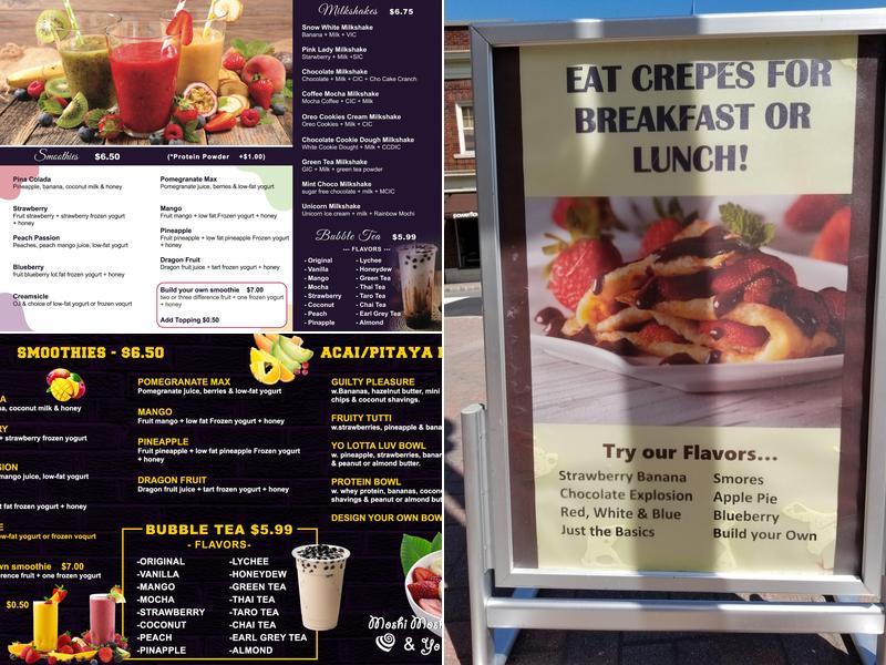Moshi Moshi Yo Lotta Luv Menu