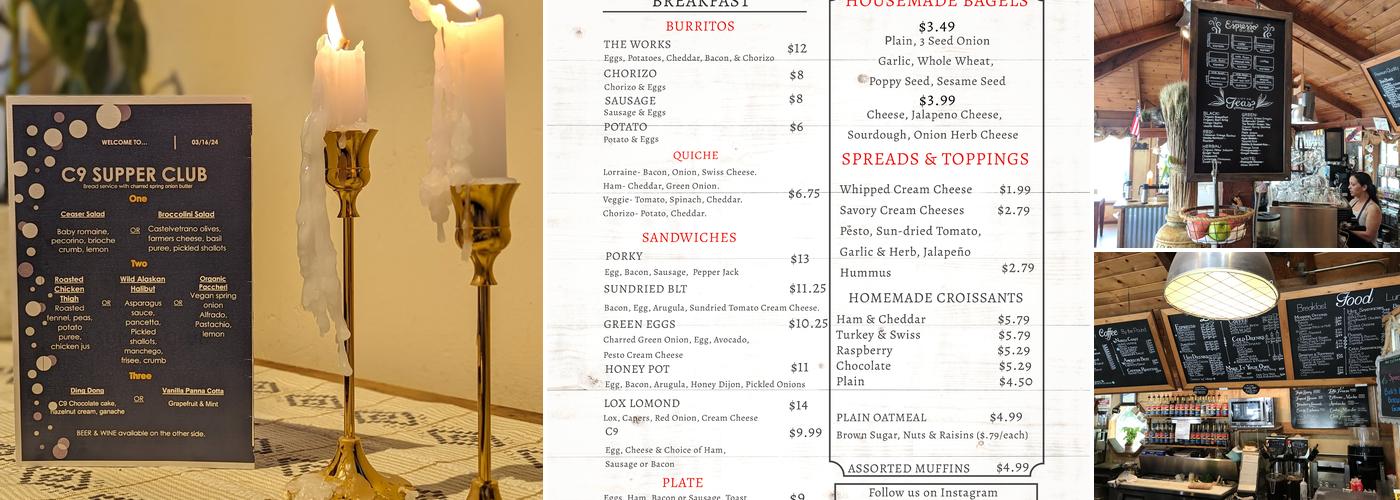 Coffee Nine Menu