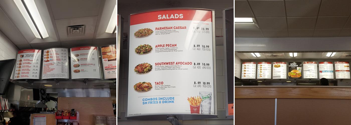 Wendy's Menu