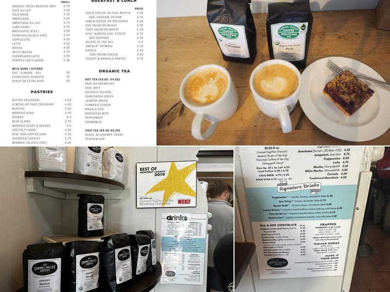 Carmel Valley Coffee Roasting Co Menu