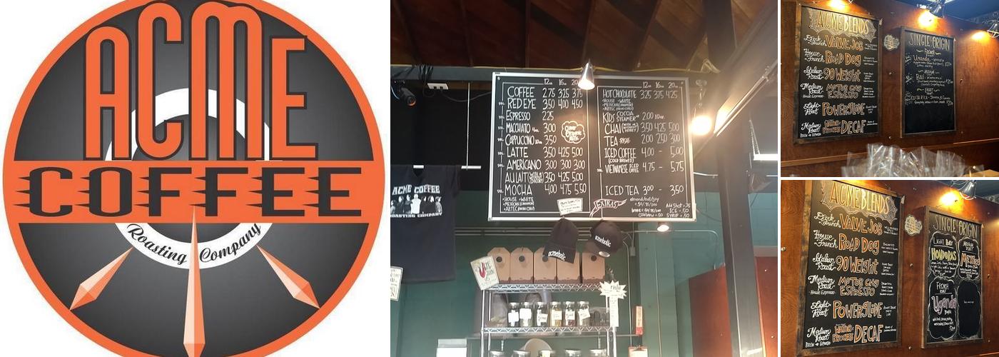 Acme Coffee Roasting Co Menu