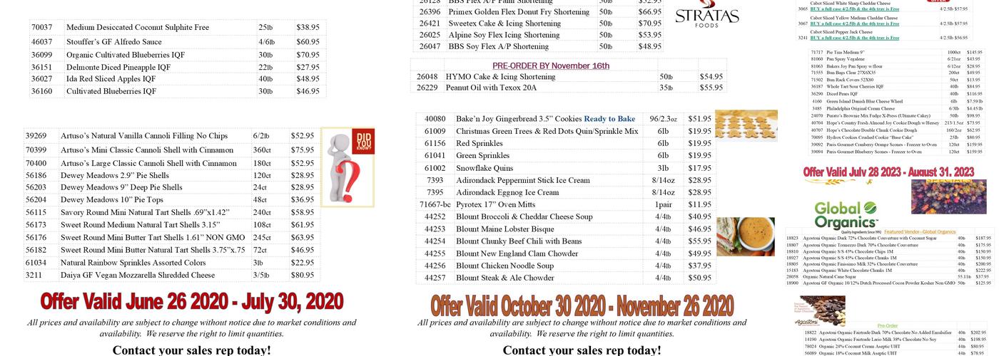 Hillcrest Foods Inc Menu