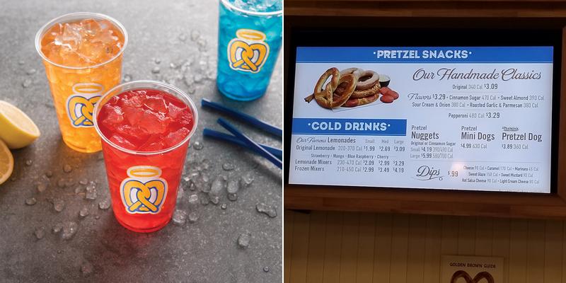 Auntie Anne's Menu