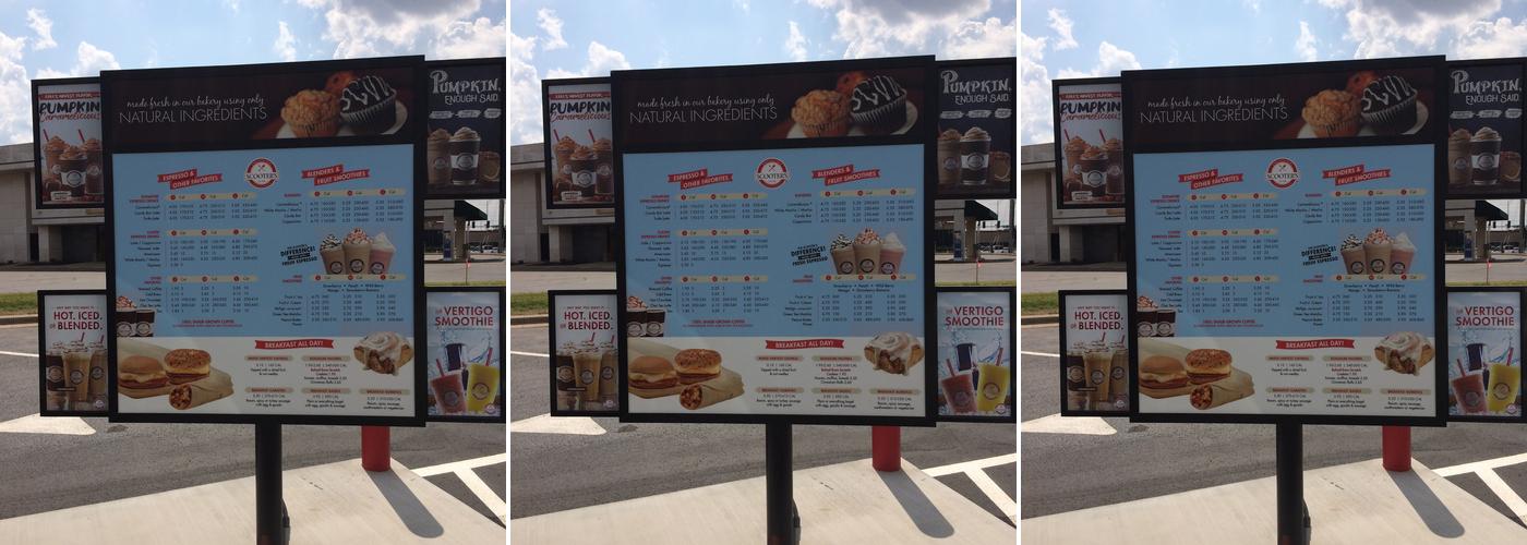Scooter's Coffee Menu