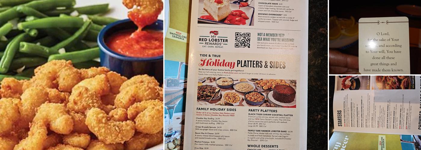 Red Lobster Menu