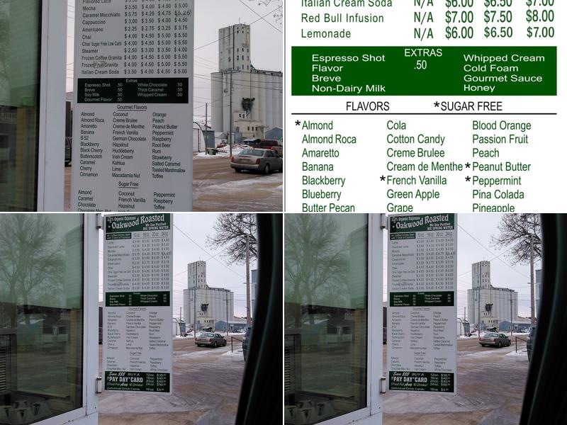 Snowy Mountain Mudd Menu