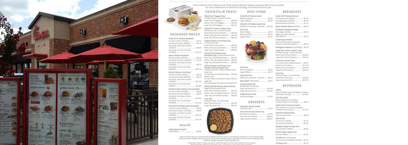 Chick-fil-A Menu