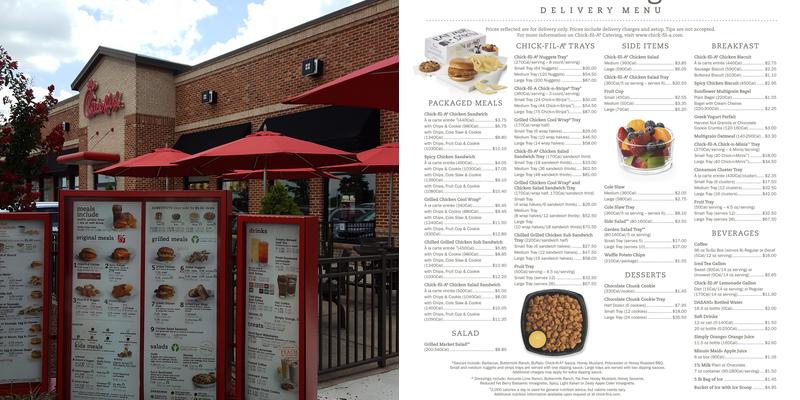 Chick-fil-A Menu