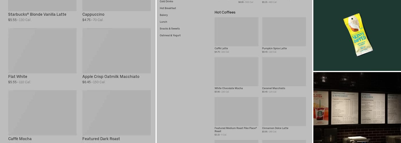 Starbucks Menu