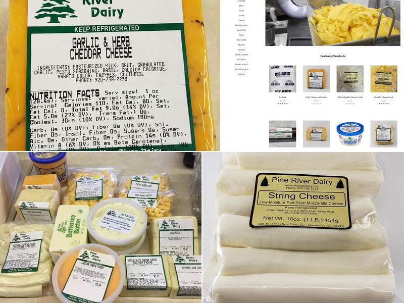 Pine River Dairy Inc Menu