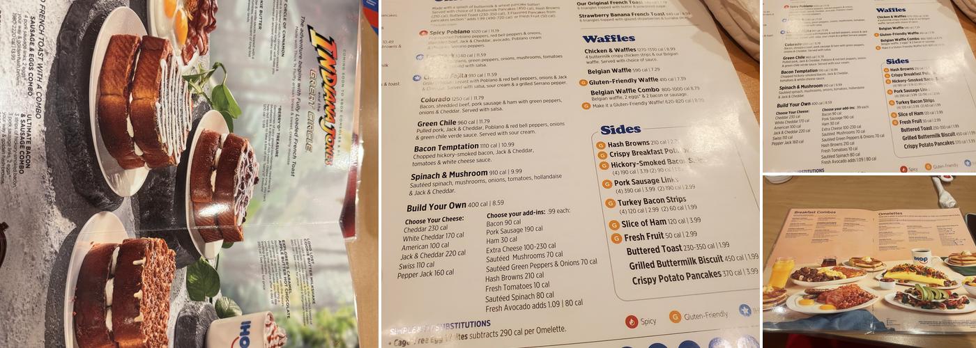 IHOP Menu