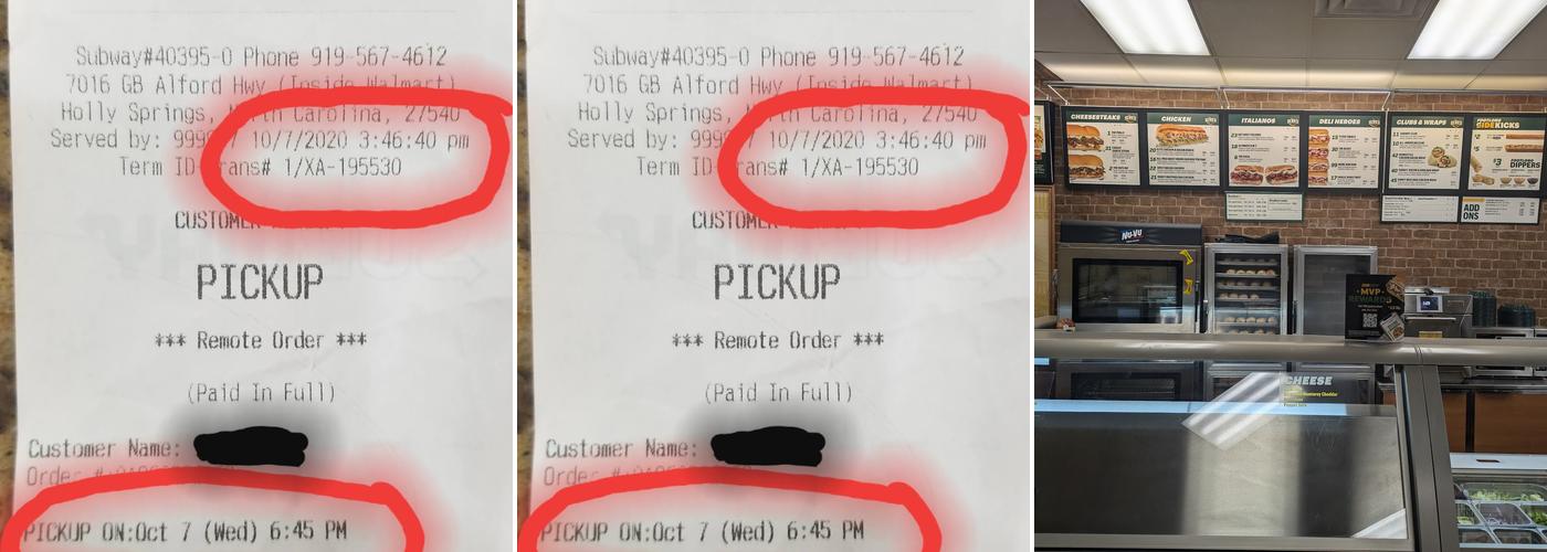 Subway Menu